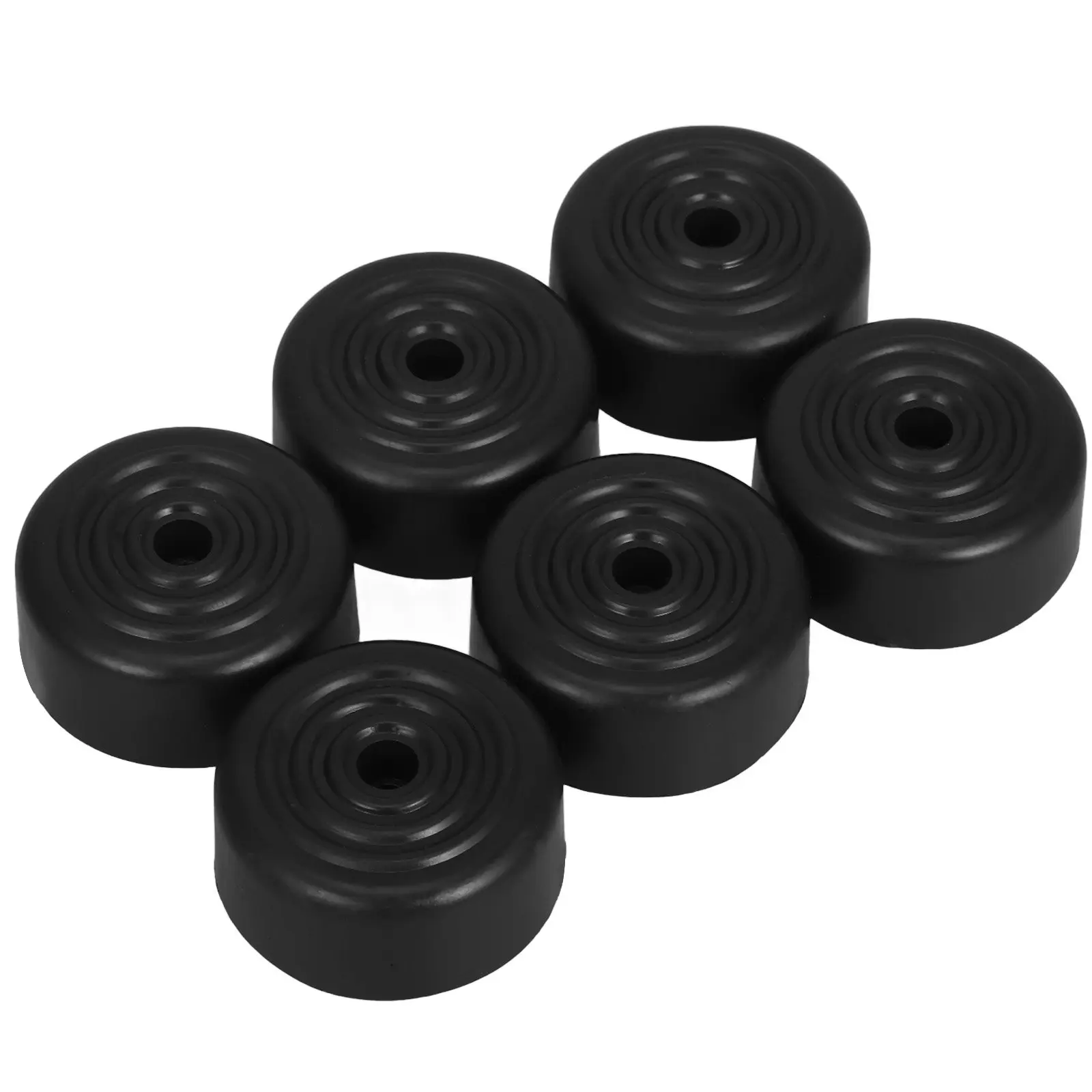 

6Pcs Screw in Furniture Legs Black Small Sofa Legs Replacement Couch Feet Pads Anti Slip Chair Protectors Bed Support