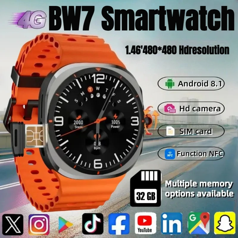 

Новинка 2023 года, умные часы BW7, 1,46-дюймовый AMOLED-экран, аккумулятор 600 мАч, многофункциональный спортивный фитнес-трекер, мониторинг здоровья