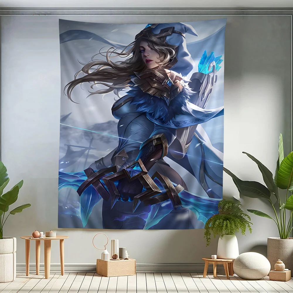 Classics Games League Of Legends Printed Large Wall Tapestry Hanging Tarot Hippie Wall Rugs Dorm Home Decor