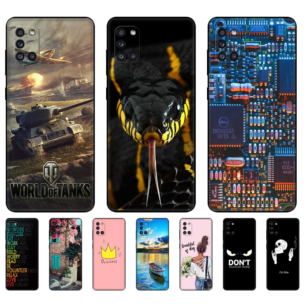 For Samsung Galaxy A31 Case Silicon Soft Phone Cover For Samsung A31 A 31 SM-A315F GalaxyA31 Capa Bumper 6.4