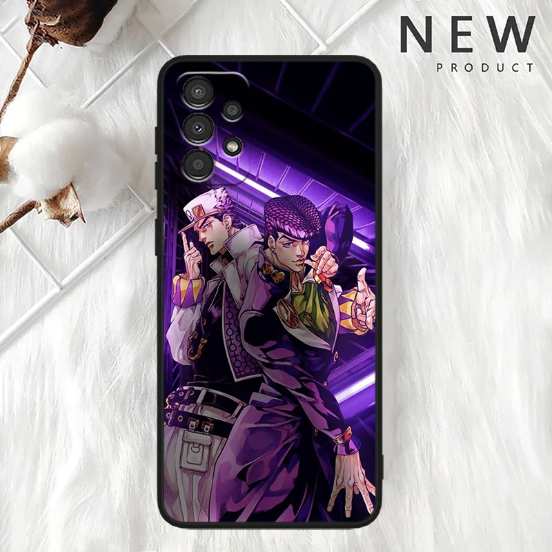 Anime Jojo Cool Voor Samsung A90 A80 A 70S A 60 A 50S A40 A 30S A20e A 20S A 10S Siliconen Zwart Telefoonhoesje