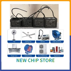 5pcs/lot CBB61 0.8uf 1uf 1.2uf 1.5uf 1.8uf 2uf 2.2uf 2.5uf 2.7uf 450V 50/60Hz Fan Kipas Capacitor Motor Condenser Wire Type