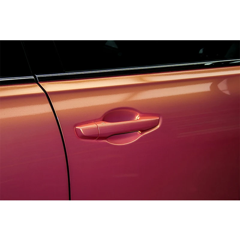 Chameleon Grey Blue Self Adhesive Vehicle Glossy Truck Decorative Protection Stickers Sleek Car Wrapping Vinyl