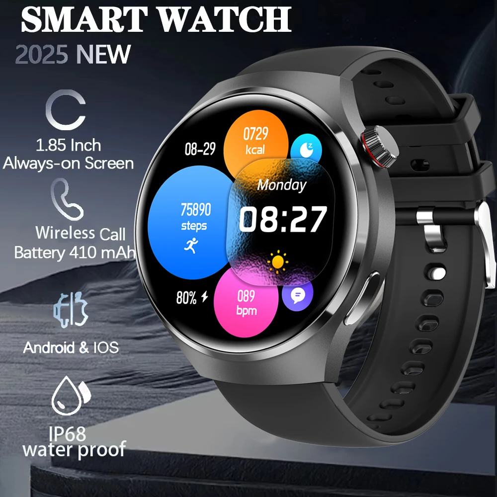 

New GT 5 PRO Smart Watch 366*366 HD Screen Bluetooth Call Heart rate NFC GPS Compass Track SmartWatch Men Women For IOS Android