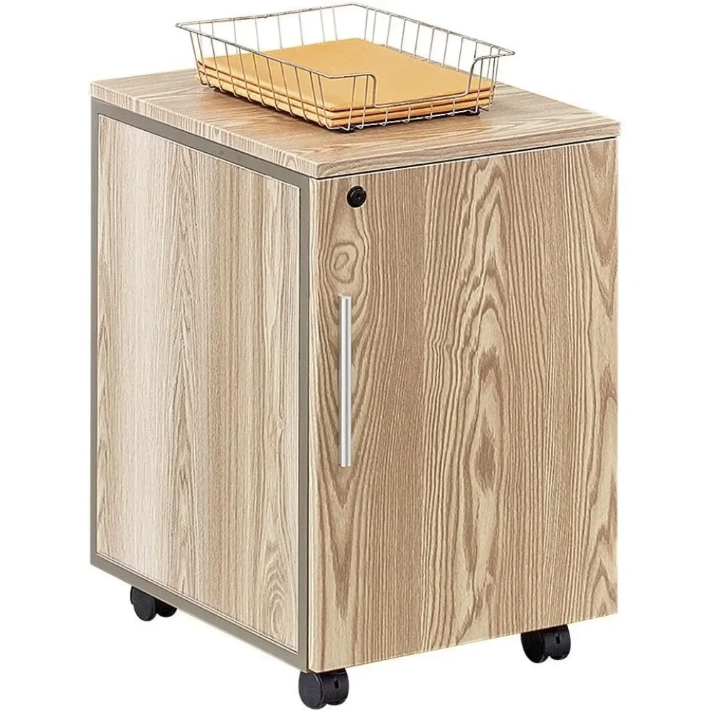 

36 inch file cabinet with gray laminated board, drawer style tray, stylish work mobile storage base file cabinet