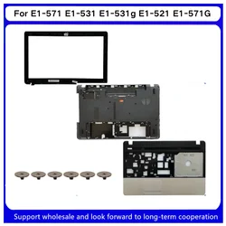 New For Kailxuling E1-571 E1-531 E1-531g E1-521 E1-571G Upper Case Palmrest Cover Bottom Base Case Cover LCD Front Bezel Cover