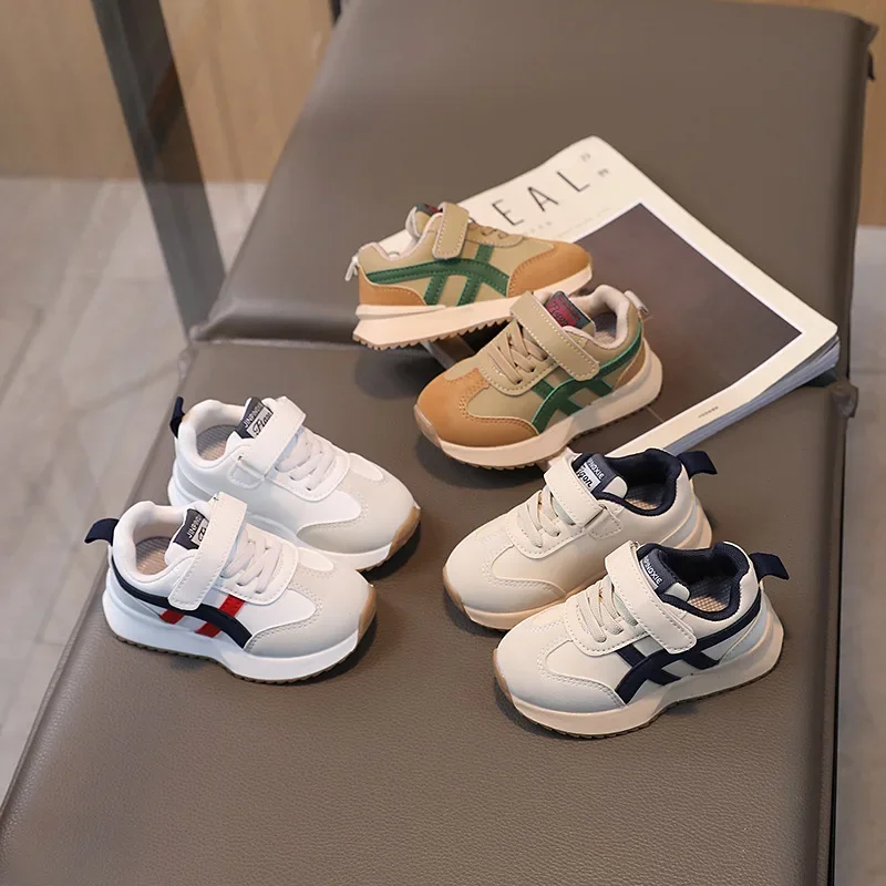 

Легкие дышащие спортивные кроссовки для мальчиков, повседневная обувь с мягкой подошвой для девочек, студенческая обувь, размер 23-36, детские кроссовки