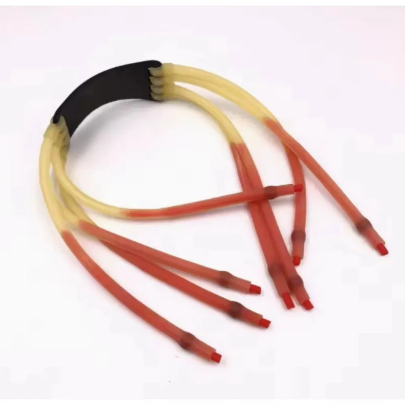 2050 Slingshot Card Ball Rubber Band High Elastic Quick Rebound Powerful Force Outdoor Shooting Game Catapult Accessory