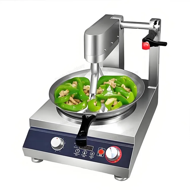 Precio de fábrica, máquina de cocina Wok automática de acero inoxidable eléctrica a Gas, máquina de arroz frito, Robot de cocina inteligente