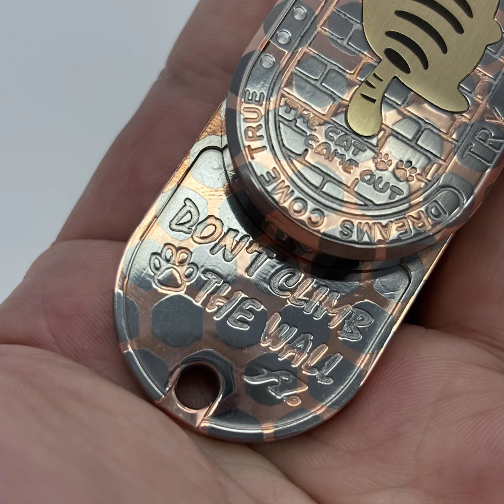 本物の超電導体メカニカルフィジェットスライダー ADHD メタル EDC フィジェットおもちゃ オフィスデスクおもちゃ 不安ストレス解消おもちゃ