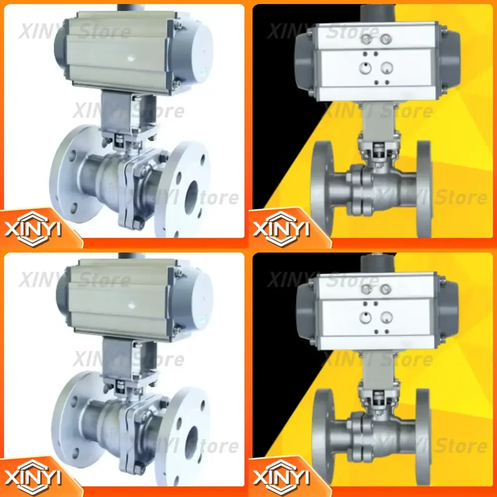Pneumatic High Temperature Ball Valve Q641H for Steam Shut-Off with Position Feedback 304 Stainless Steel Carbon Steel High