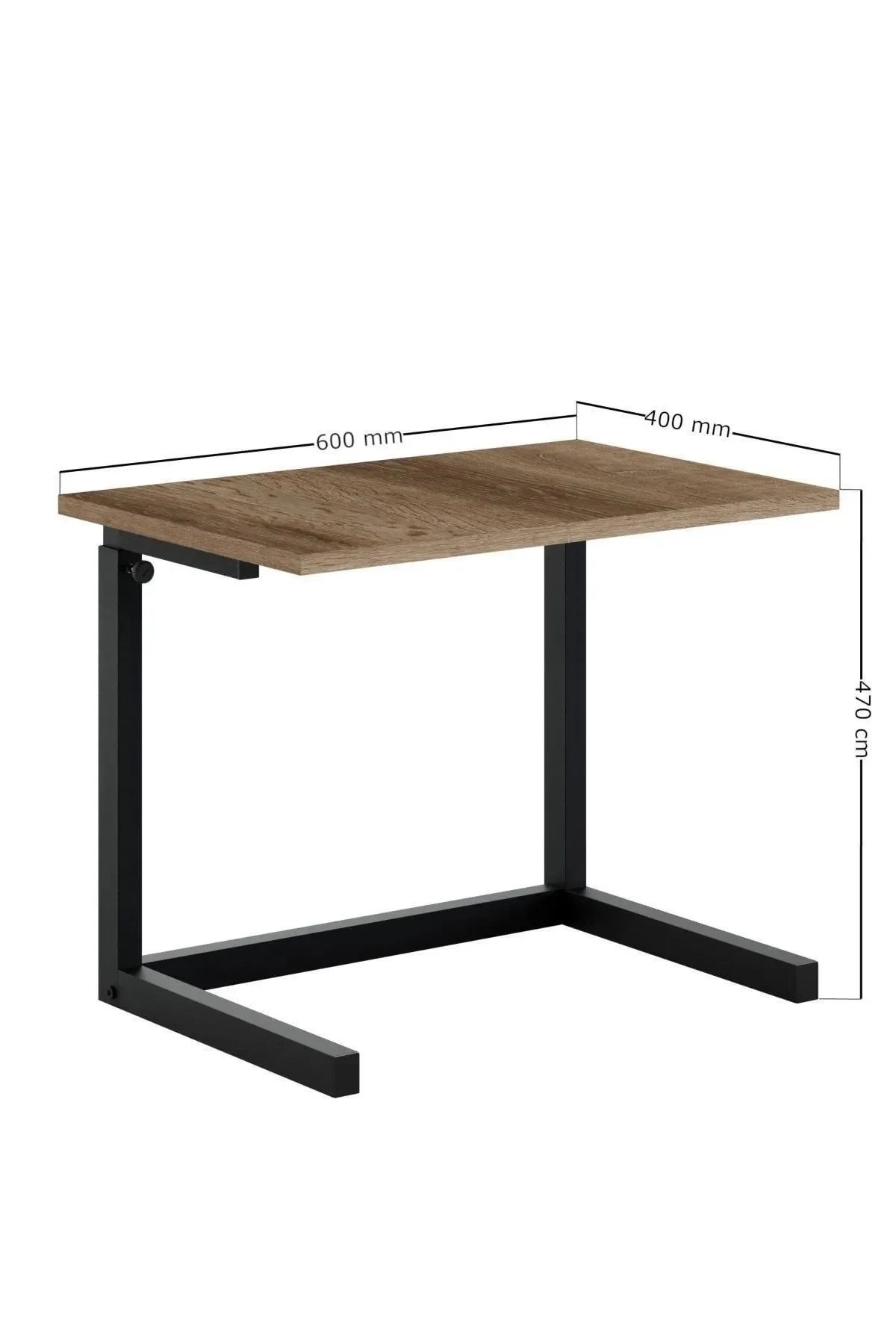 Adjustable Laptop Stand Sacramento Oak Small Snack Couch Coffee Table Living Room Sofa & Casters