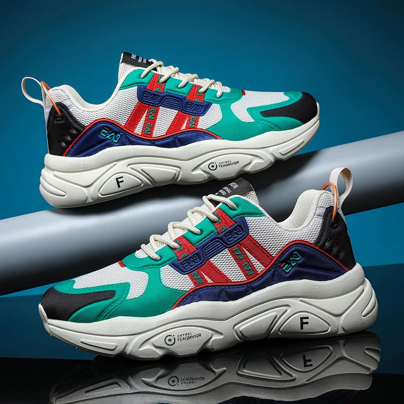 

Fashion Men Sneakers Mesh Casual Shoes Lac-up Mens Shoes Lightweight Vulcanize Shoes Walking Sneakers Zapatillas Hombre