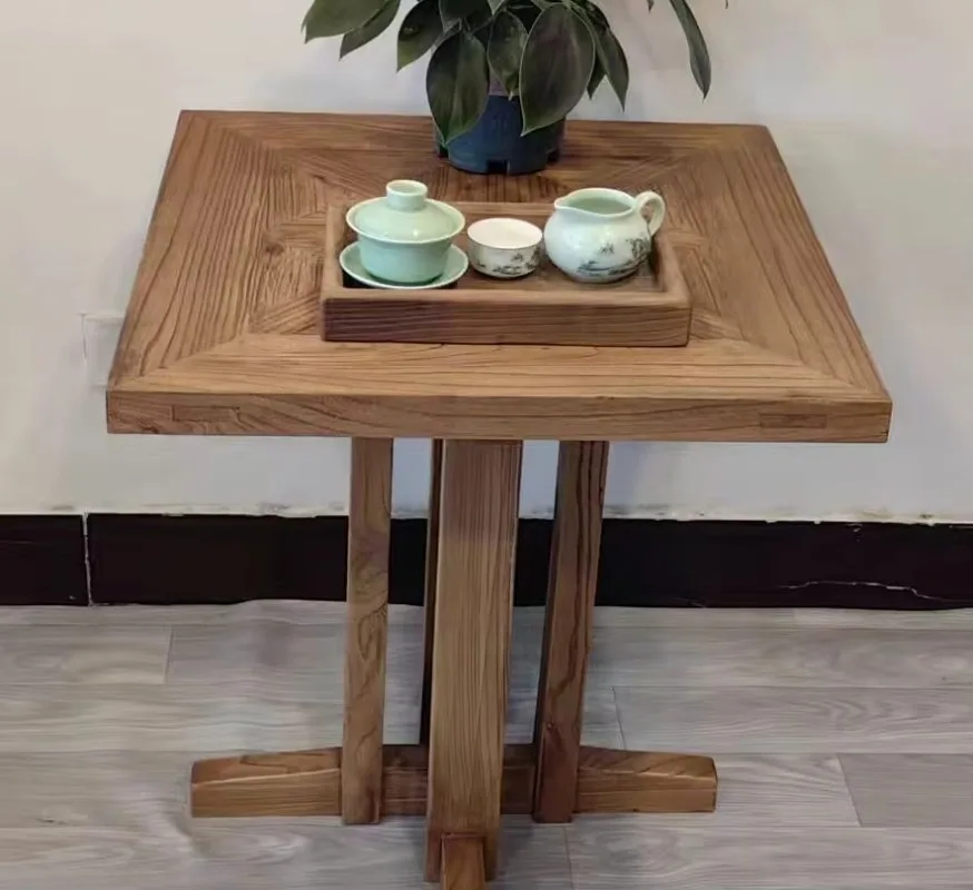 طاولة قهوة مستديرة من البرونز المصقول من الفولاذ المقاوم للصدأ الحديث، مجموعة أثاث غرفة المعيشة الخشبية، مناسبة لغرفة النوم المنزلية أو المدرسة