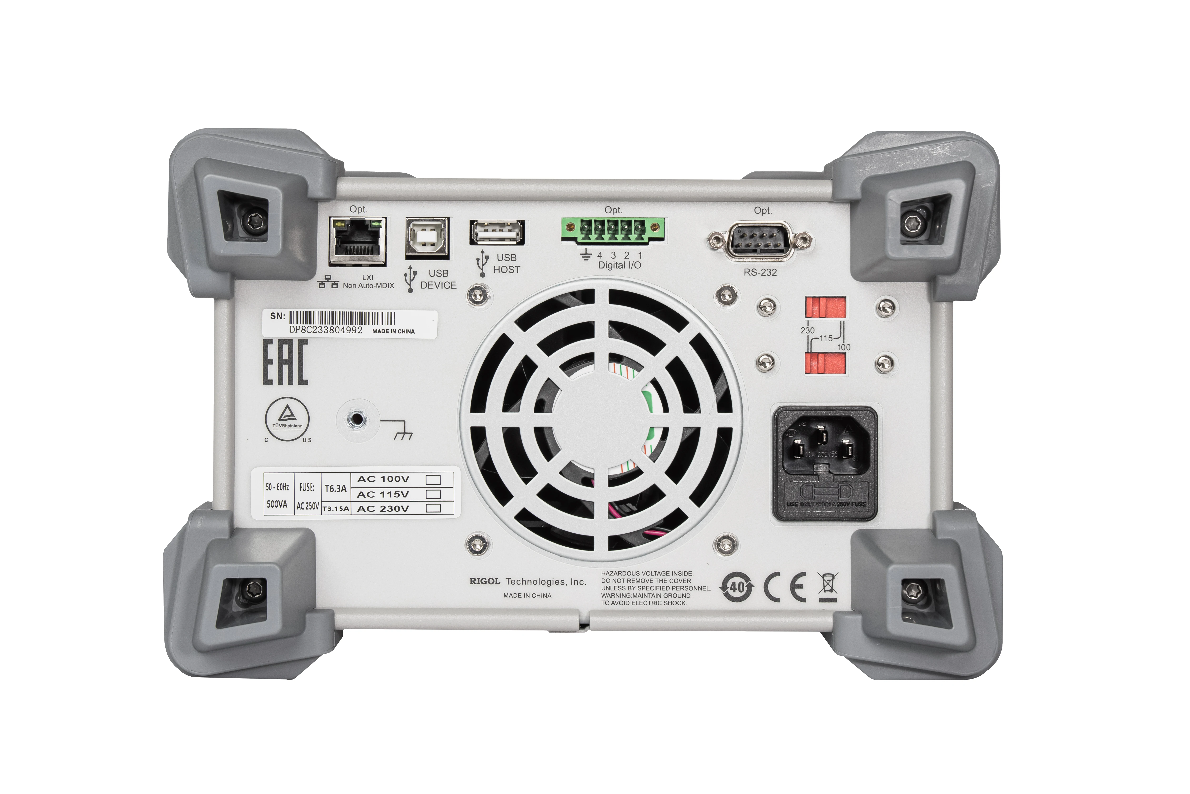 RIGOL DP832 Programmable DC Power Supply, 3CH,195W, 30V/3A || 30V/3A,RESOLUTION 10mV/10mA