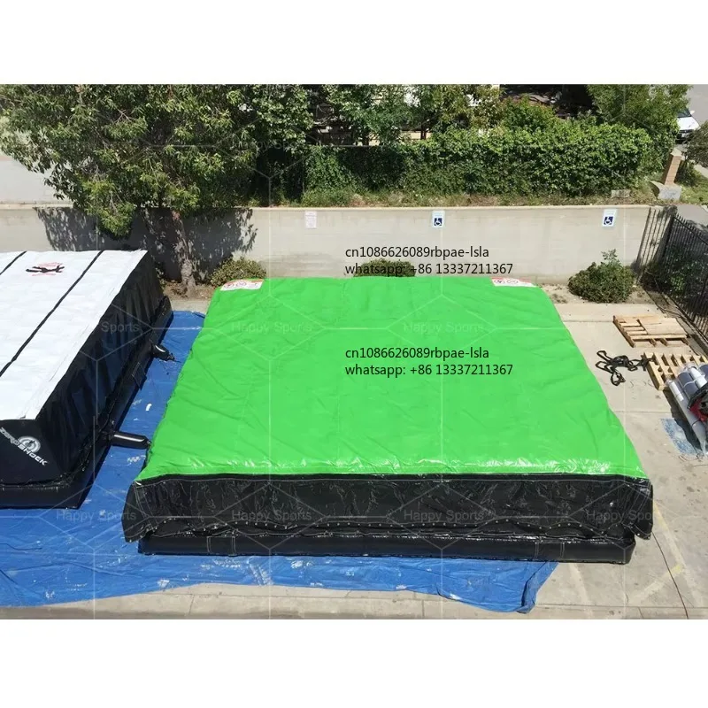 Durable PVC Inflatable Jump Stunt Landing Ramp Inflatable Stunt Landing Mat For Mountain Bike BMX Stunt Sports Training