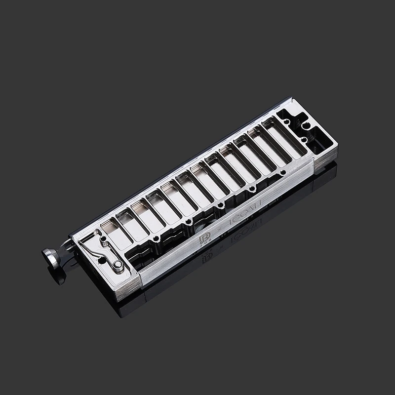 JDR Luna Chromatic Harmonica C Key Armonica 12-Hole 48 Tones Chromatic Mouth Organ Harp Palladium Cover Professional Instruments