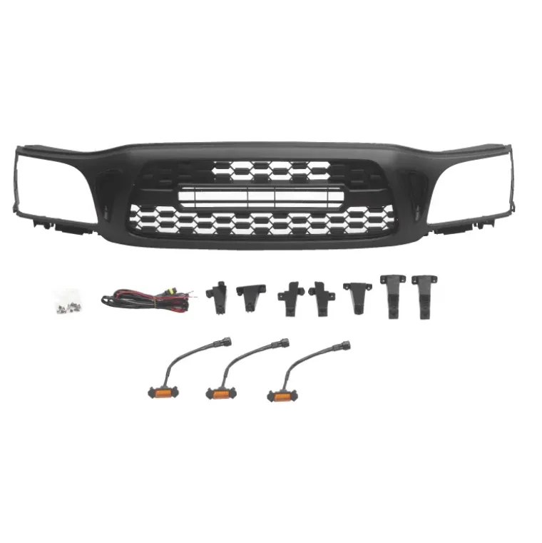

Auto Accessories Supplier Led Grille Matte Black Offroad Auto Front Grille