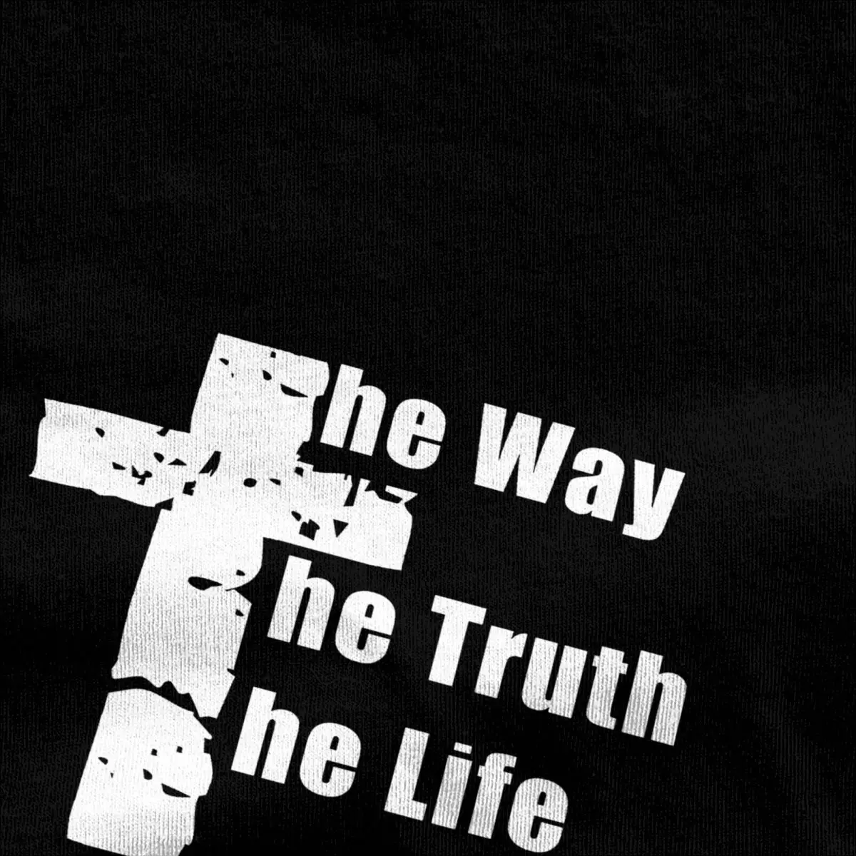 Men The Way The Truth The Life T-Shirts Cool Fashion CottonTees Summer Y2K Fun Short Sleeves T Shirt O-Neck Tshirt Plus Size 5XL