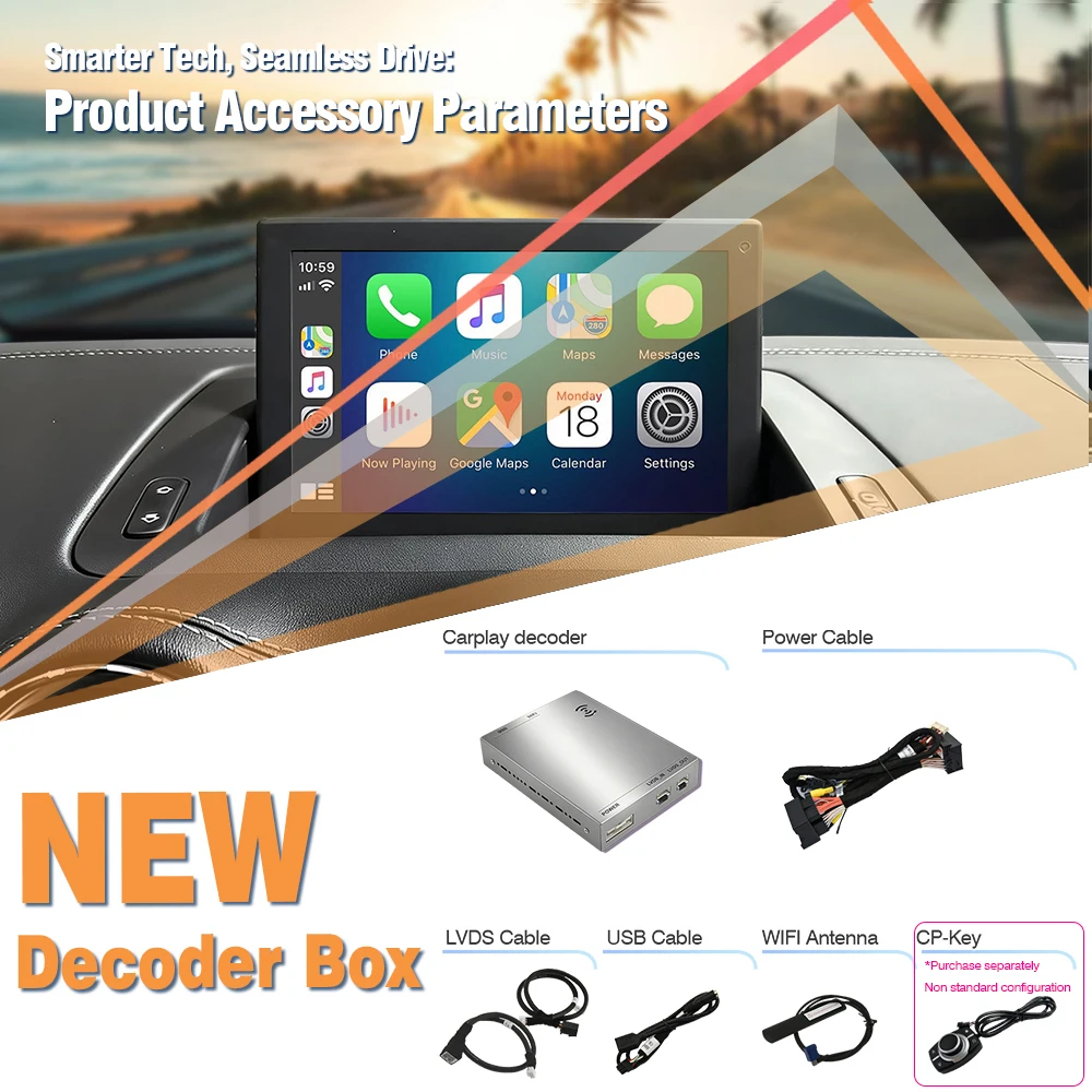 AUTOTOP Kabelloses CarPlay Android Auto Interface Nachrüst-Kits für Peugeot Citroen DS RNEG NG4 RNEG2 207 308 407 3008 5008 C3 RCZ – Detail 14