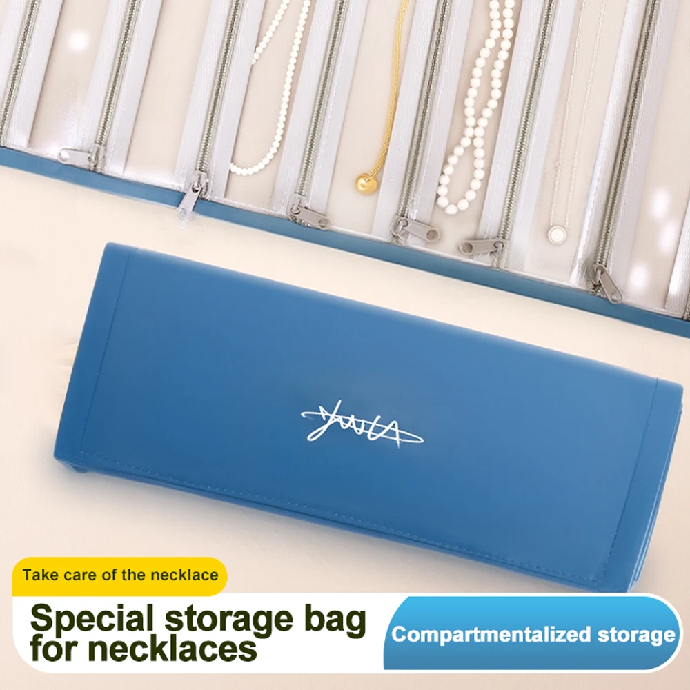 

1 PCS Large-capacity Necklace And Ring Storage Bag Travel Stud Earrings Jewelry Storage Book Portable Folding Jewelry Bag