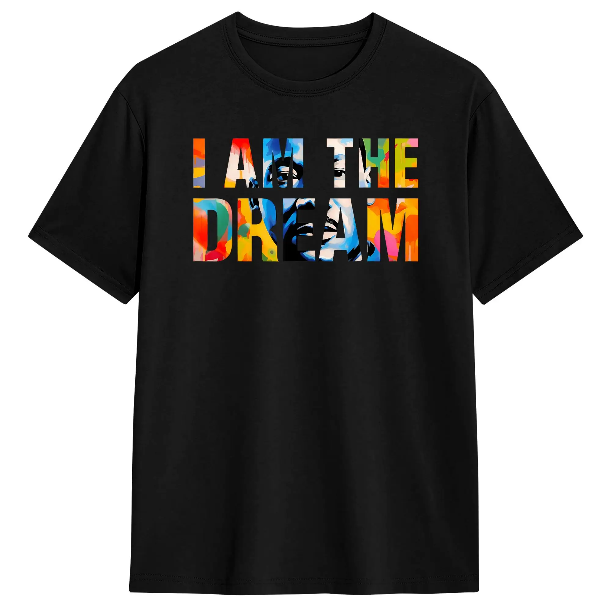 Black History Month Martin Have Dream Luther King Day (9) Camisetas para hombre, camiseta informal de algodón puro, camiseta de manga corta