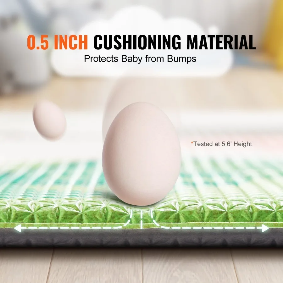 55x82 Baby Play Mat Crawling Soft Activity Floor Playmat 2 Side