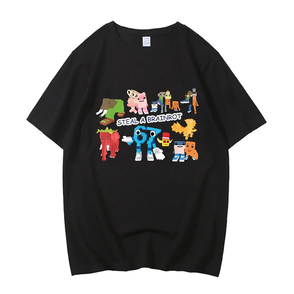 تي شيرت قطني عالي الجودة 67 Six Seven مضحك إيطالي Brainrot للأولاد موضة الألعاب ميمي تي شيرت Gamer Gen Alpha Slang Saying تي شيرت