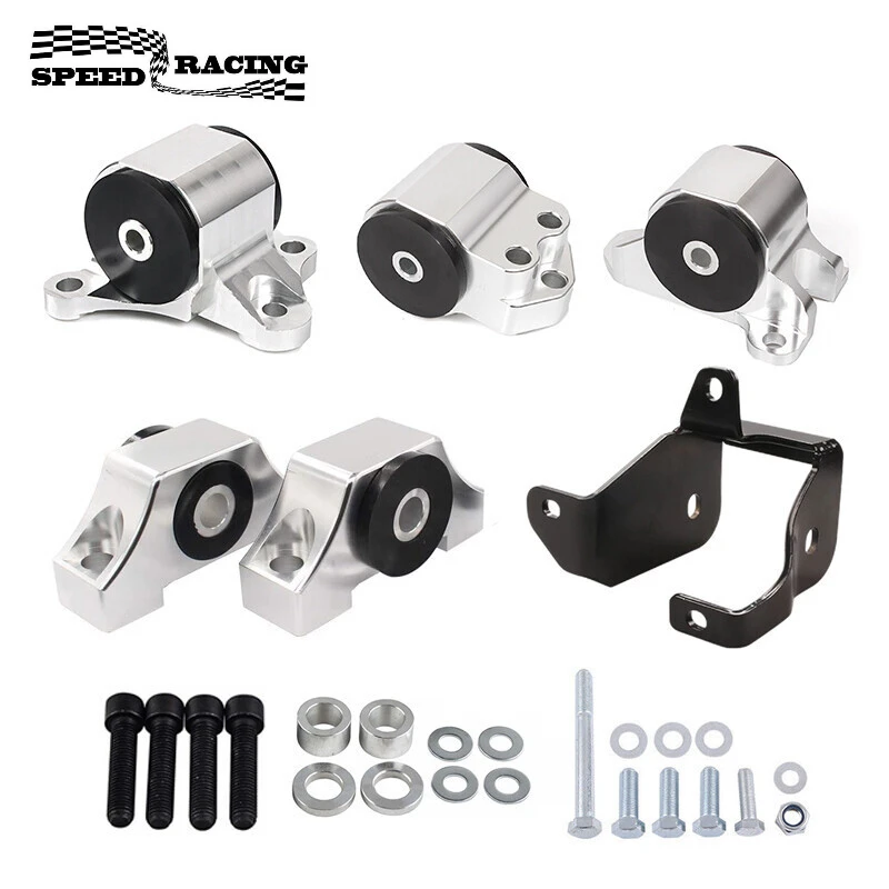 

Swap Engine Motor Mount 3 Bolt Kit &Torque Mount Kit for 1996-2000 Civic EK B-Series Fits Standard (Manual) Transmission Model