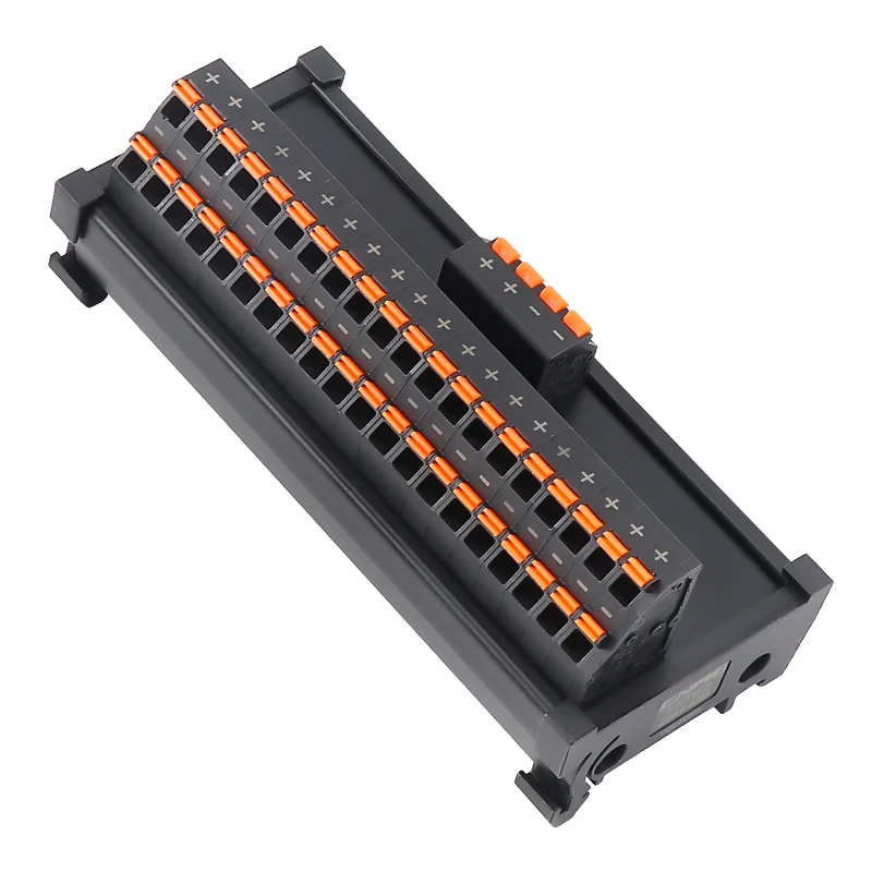 ENMGSpace-Saving Wiring Terminal Block ECTB-Power Distribution Module for PLC,1-to-Multi Output(10~64 Ways)Vertical Plug-in type