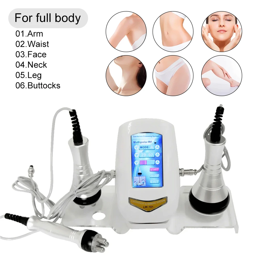 AOKO 3in1 40K Ultrasonic Cavitation Machine Body Shaping Facial Lifting Machine Skin Tighten Rejuvenation Skin Care Spa Use