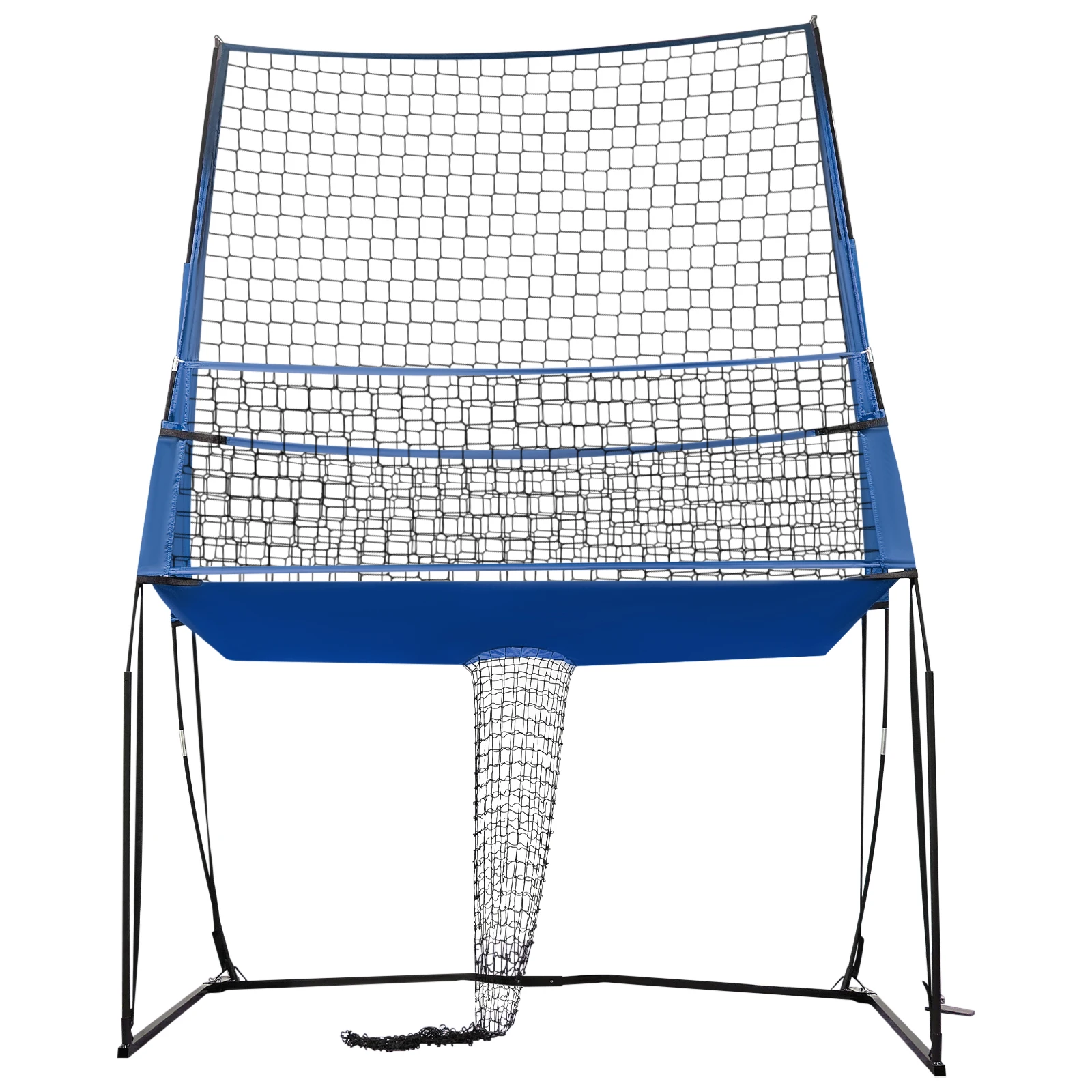 Kids Outdoor Volleyball Net - バレーボールネット、バレーボールネットシステム、トレーニングバレーボールネット、ポータブル3-in-1高さ調節可能ネットセット、4段階高さ調整（2.4m、2.29m、2.13m、1.98m）、子供と大人に最適、バレーボール、バドミントン、テニスなどのマルチスポーツに、簡単設置、屋内屋外兼用、青色