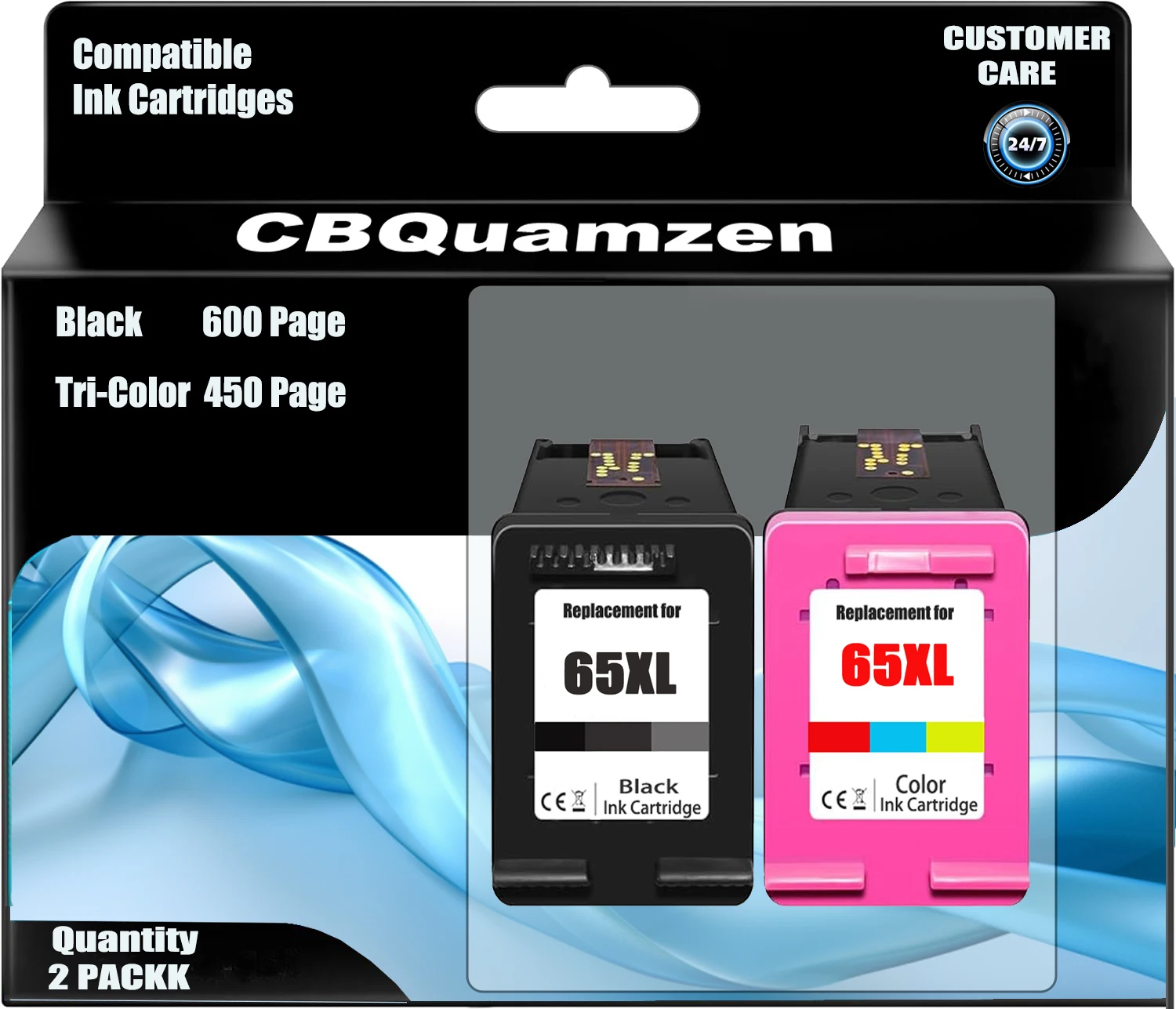 

65XL Remanufactured color Ink compatible Replacement for 65 XL Combo Pack compatible for Envy 5055 5052 5058 DeskJet 3755 2655
