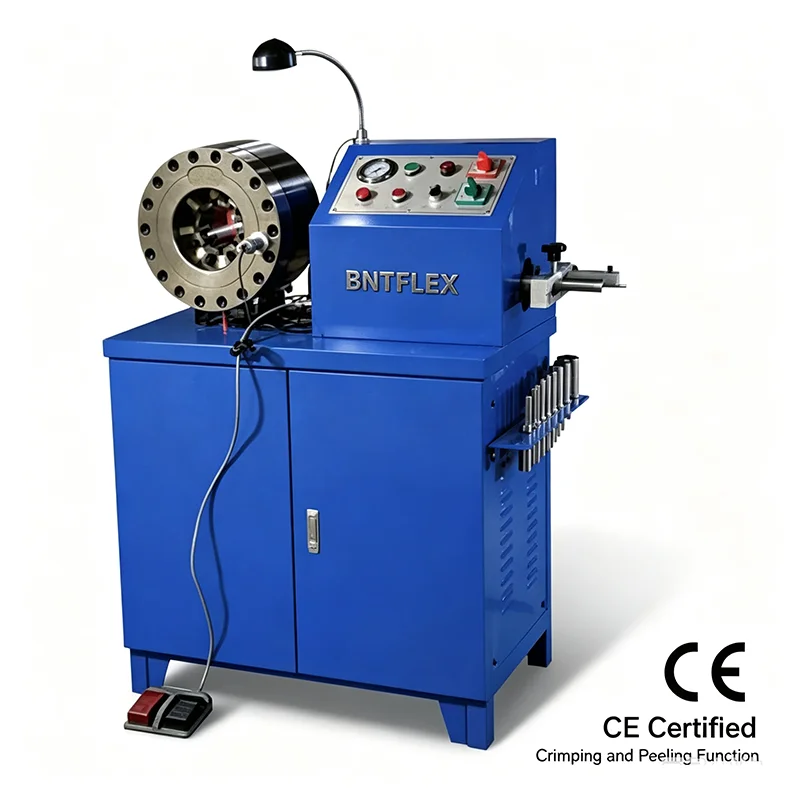 Mesin Kombinasi Crimping dan Peeling BNT50D 380V 3 Fasa 2 Inci Peralatan Bengkel yang Kuat Mesin Press Selang Hidrolik