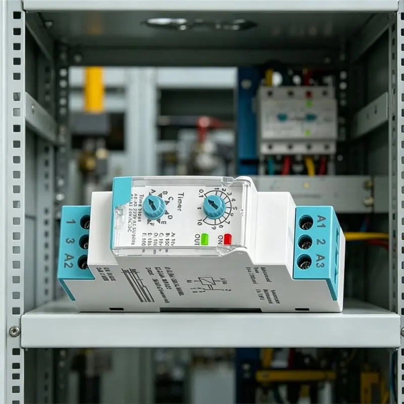 DIN Rail 5A Multifunction Delay Timer Relay ERV-08-V2 0.1 Second To 100 Hours Electronic Time Delay Functionality
