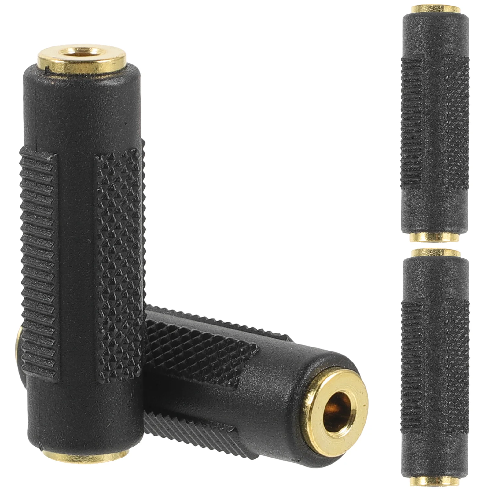 4 قطعة محول الصوت 3.5 مللي متر أنثى إلى أنثى موصل هيئة التصنيع العسكري محول الصوت ستيريو لتوصيل سماعات الميكروفون