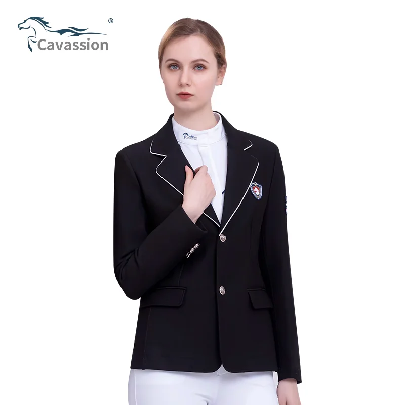 Ridderuniform Paardrijkleding Gebreide Stretch Ridderjas Paardensport Kostuum Vrouw Wedstrijd Jas Ruiter Jas Jas