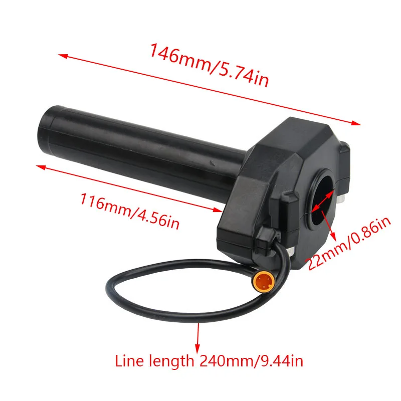 22mm For Off-Road Electric Vehicle E-Bike Dirt Bike Accessories Motorcycles Handlebar Accelerated Handle Throttle Turn Grip
