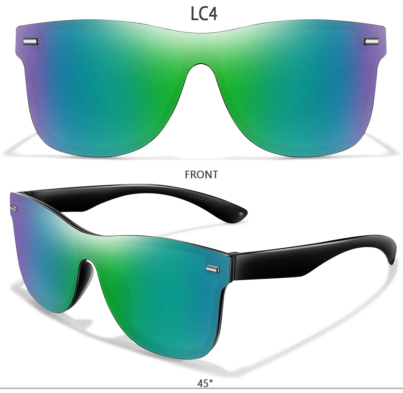 Quadratische Mode UV400 Sonnenbrille Männer Frauen Outdoor Fahren Fahrrad Straße Winddichte Brille Wandern Camping Klassische Shades – Detail 7