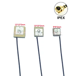 2Pcs GPS antenna 2mm IPEX IPX UFL BDs Built-in active ceramic antenna 10cm Cable Strong High gain RHCP For EC25 EP06-E