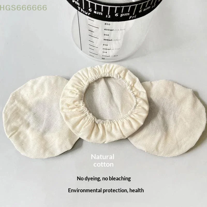 

Natural Unbleached Reusable Cotton Jar Strainer Cloths Safe For Home Brewing Juice Filter Daily Use
