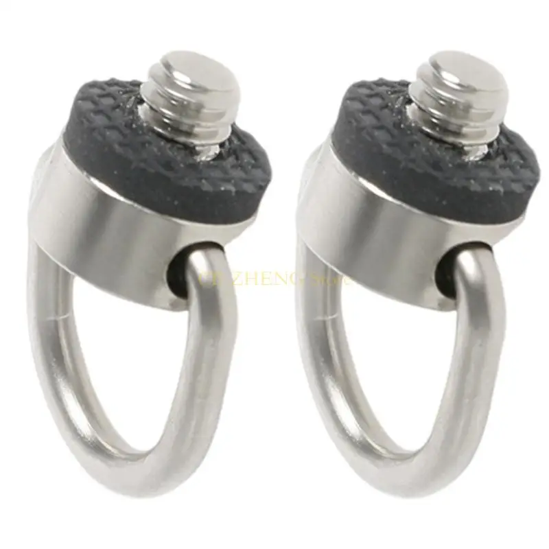 Parafuso anéis aço inoxidável e56b, parafuso fixação da câmera 1/4 "-20 com borracha acolchoada para tripés DSLR