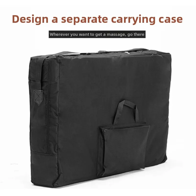 

Folding Massage & Tattoo Bed with Carry Bag Thickened 600D Oxford Fabric for Therapy & Acupuncture Side Pocket Portable Table