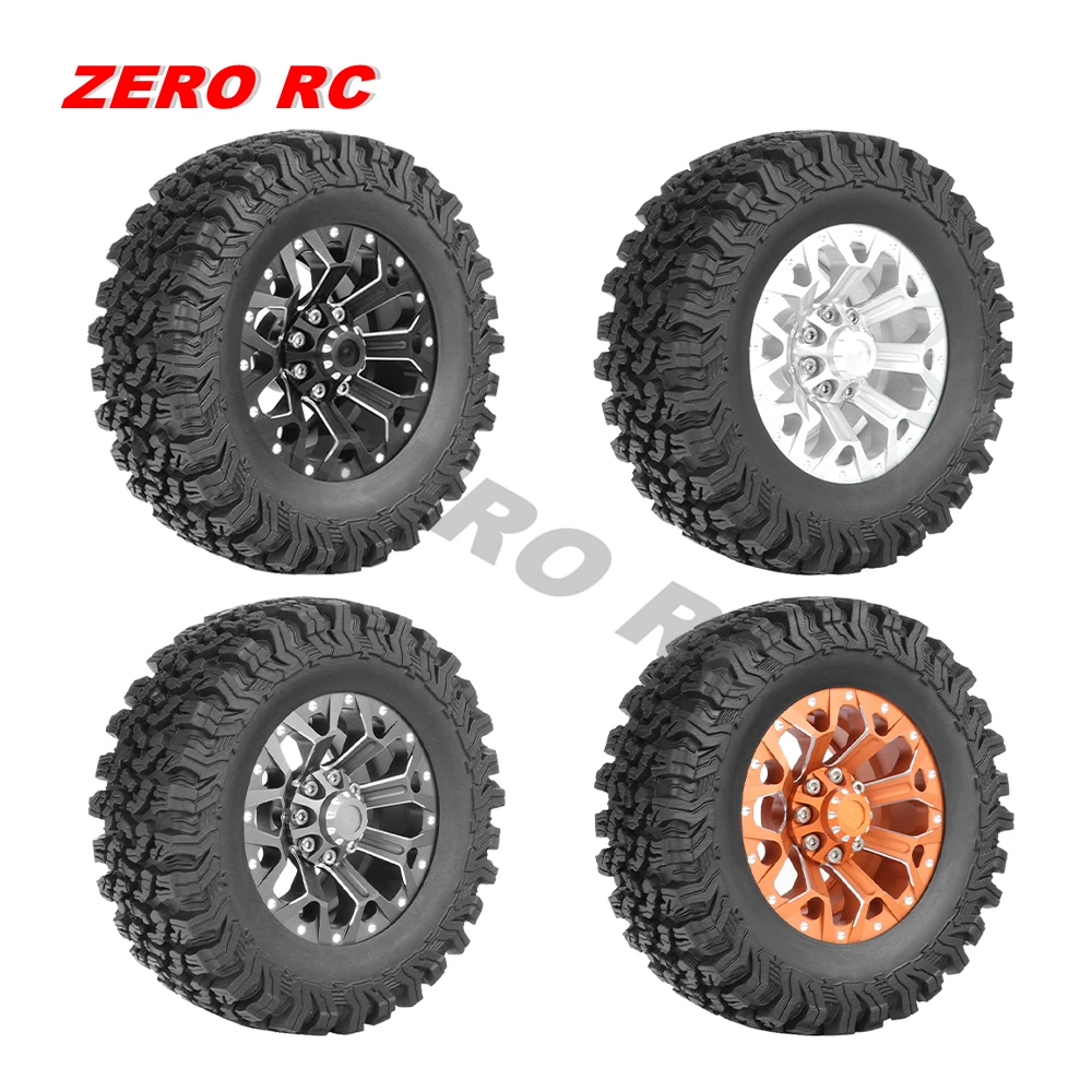 Assembled Rock Crawler 90mm Soft Tires + CNC Metal Beadlock Wheel 1.9