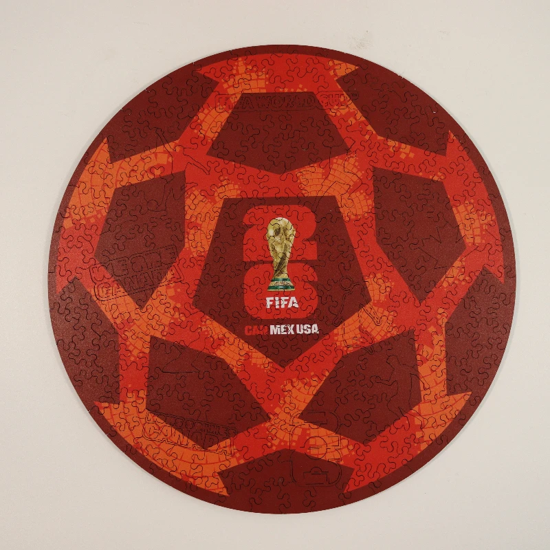 

2026 FIFA World Cup Canada Football Theme Poster Wooden Jigsaw Puzzle Collectible Toy Gift for Soccer Fans for Adults for Kids