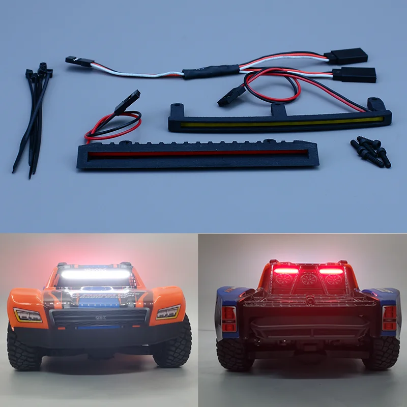 Luci a LED anteriori e posteriori Faretto per camion da corsa Traxxas Mini Slash 4X4 RC Car Short Course