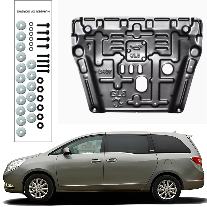 Auto-Accessoires Zwart Onder Motor Bewaker Spatbord Spatscherm Modder Spatbordplaat Paneel Voor Buick Gl8 2011-2015 2,4l 2013