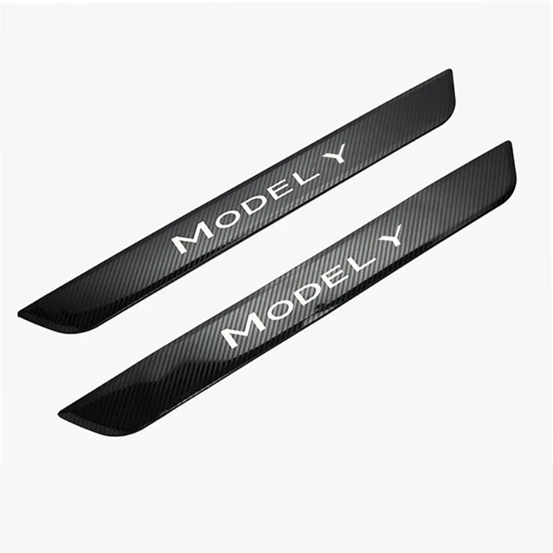 Welcome Pedal for Tesla Model Y Protective Strip for Front Rear Door Frame Threshold Protector Sticker Stainless Steel 2017-2023