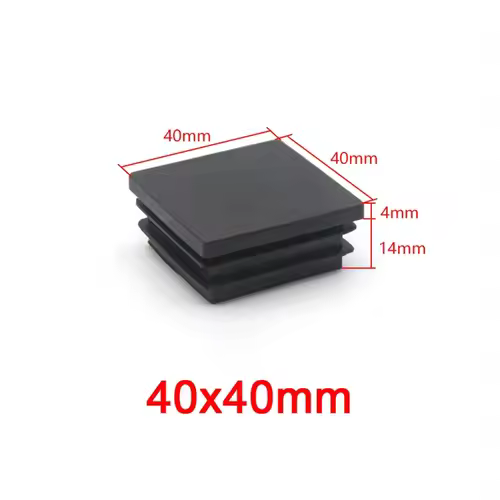 Square Plastic Black Blanking End Caps Furniture Leg Tube Pipe Inserts Plugs Bung Decorative Dust Cover 20x20mm-40x40mm - Image 7