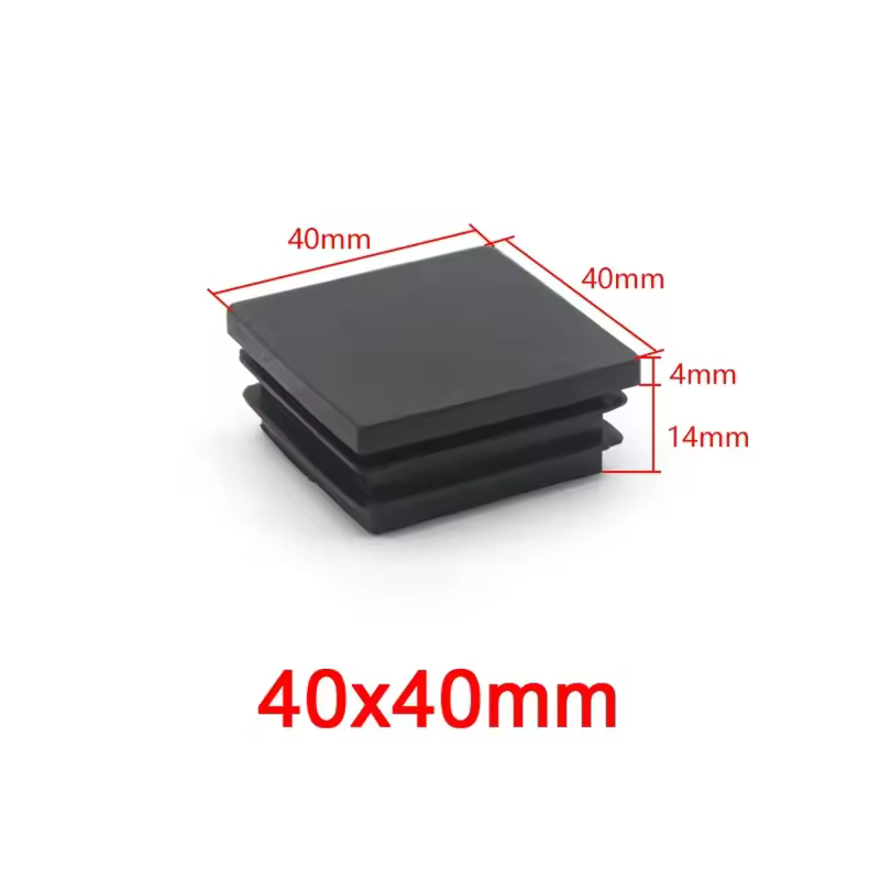 Square Plastic Black Blanking End Caps Furniture Leg Tube Pipe Inserts Plugs Bung Decorative Dust Cover 20x20mm-40x40mm - Image 7